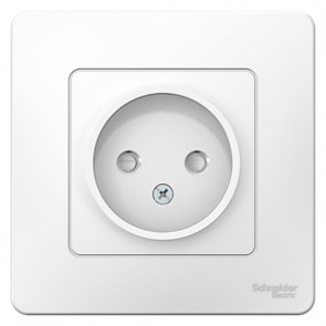 BLNRS000011 Blanca Розетка 1 гнездо без заземления, белая (уп.10шт.) Systeme Electric (Россия) BLNRS000011