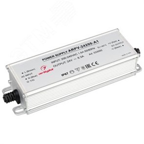 033092 ARPV-24200-A1 (24V, 8.3A, 200W) (Arlight, IP67 Металл, 3 года) Блок питания Arlight (Россия) 033092