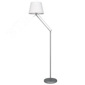 UML-T500 E27 SILVER/WHITE Светильник напольный (Торшер). Цвет cеребристый/белый. Uniel™ (Китай) UL-00010181