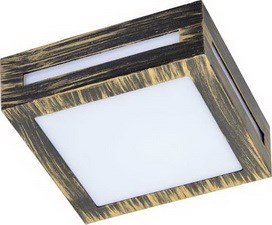 FN53SSECH Ecola GX53 LED 3082W Cветильник накладной IP65 матовый Квадрат металл. 1*GX53 Черненая бронза 136x136x55 (уп.10шт.) FN53SSECH