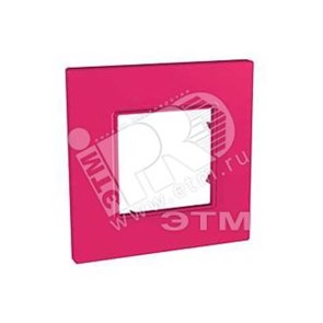 MGU4.702.27 Unica QUADRO Рамка 1 пост малина (уп.5шт.) Schneider Electric MGU4.702.27