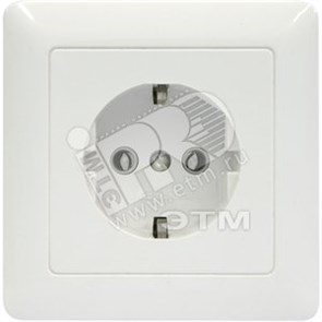 RS16-134-B «ХИТ» Розетка с с/з с/у 250В 16А белая (уп.81шт.) Schneider Electric RS16-134-B