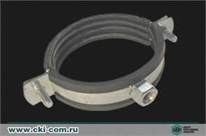 U Хомут сантехнический двухэлементный 48-53мм М8 1 1/2" Ц Россия 680464