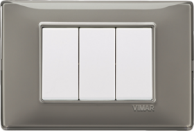 14654.40 Plana Рамка 4 модуля, пластик, рефлекс пепельная Vimar (Италия) 14654.40