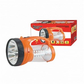 RED 324 "Светлячок", 3LED 1W + кемпинг 24SMD Фонарь аккумуляторный "Красная Цена" 4606400615941