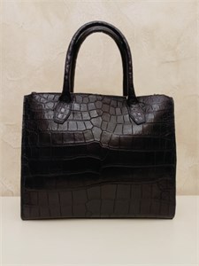 Сумка из кожи крокодила Premium Coods синий 680599