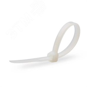 49395 Fortisflex Стяжка (хомут) КСС 4х150мм нейлон, белая (уп.100шт.) КВТ (Россия) 49395