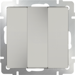 WL03-SW-3G-ivory Выключатель трехклавишный, слоновая кость (уп.10шт.) Werkel™ a033750-1