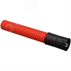 CTG12-050-K04-050-R Труба гофрированная двустенная Ø50мм с протяжкой с муфтой красная (бухта 50м.) IEK® CTG12-050-K04-050-R