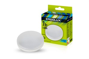 13513 LED-GX53-7W-GX53-4K Лампа светодиодная 7Вт GX53 4500K 172-265В Ergolux 13513