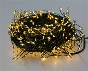 Хвойная ветвь УльтраТонкая гирлянда 20м  USB Теплый белый 680948