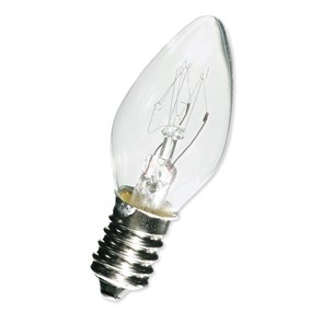 10W E12 220V Лампа накаливания для ночников и гирлянд (уп.50шт.) 10W E12 220V