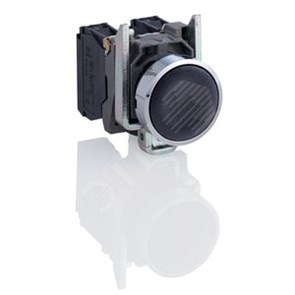 XB4BA21 Кнопка черная без фиксации Ø22мм 1НО (уп.5шт.) Schneider Electric XB4BA21