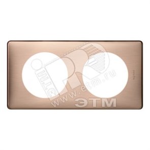 68992 Celiane Рамка "Классика" 2 поста медь (уп.5шт.) LEGRAND 68992