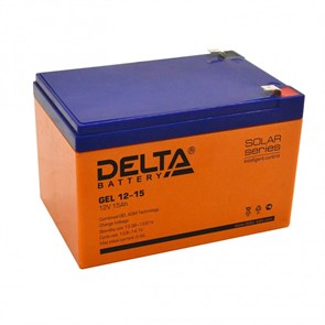 GEL12-15 Аккумулятор GEL 12В 15Ач DELTA (Китай) GEL12-15