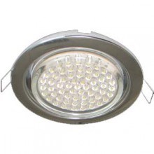 FC53H4ECB Ecola GX53 H4 Downlight without reflector_chrome (светильник) 38x106 (к+) Светильник встраиваемый (уп.10/50шт.) FC53H4ECB