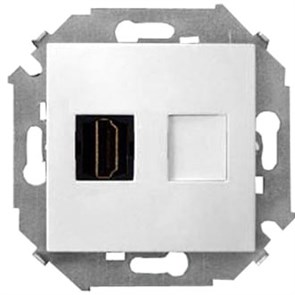 1591407-030 Розетка HDMI белая (уп.15шт.) Simon Electric 1591407-030