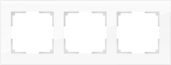 W0031101/WL01-Frame-03 Favorit Рамка на 3 поста, белая, стекло (уп.5шт.) Werkel™ a051196-1