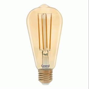 655302 General GLDEN-ST64S-10-230-E27-2700 Filament Лампа светодиодная золотая General Lighting 655302