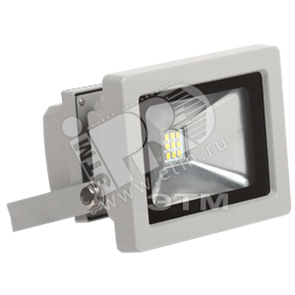 LPDO501-10-K03 СДО 05-10 Прожектор светодиодный серый IP65 6500K (уп.20шт.) IEK® LPDO501-10-K03