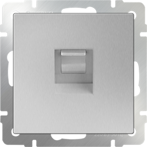 WL06-RJ-45 Розетка компьютерная RJ-45, серебряная (уп.5шт.) WERKEL WL06-RJ-45