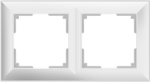 W0022201/WL14-Frame-02 Fiore Рамка на 2 поста белый (уп.10шт.) Werkel™ a051028-1