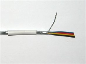 ES-04S-022 Сигнальный кабель 4х0,22мм², в экране, луженая медь (бухта 100м.) ES-04S-022
