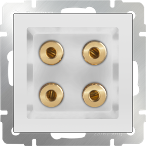 WL01-AUDIOx4 Акустическая розетка белая (уп.10шт.) Werkel™ a030771-1