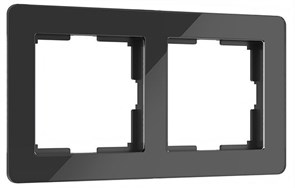 W0022708 Acrylic Рамка на 2 поста, черный (уп.10шт.) Werkel™ a059317-1