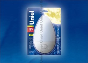DTL-303-Овал/White/3LED/0,5W Светильник-ночник. (уп.120шт.) UNIEL DTL-303D
