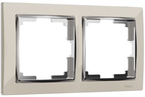 W0021903/WL03-Frame-02-ivory Snabb Рамка на 2 поста, слоновая кость (уп.10шт.) Werkel™ a051659-1