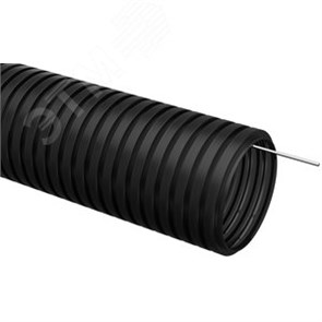 CTG20-32-K02-025-1 Труба ПНД гибкая гофр. Ø32мм, лёгкая с протяжкой, цвет чёрный (бухта 25м.) IEK® CTG20-32-K02-025-1
