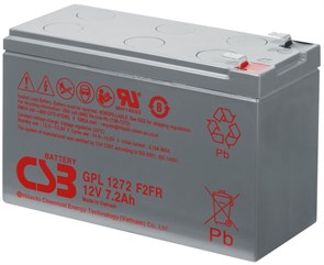 GPL1272 F2 Аккумулятор 12В/7,2 А/ч CSB (Тайвань) GPL1272 F2