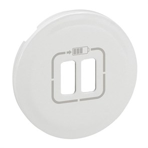 68256 Celiane Лицевая панель розетки 2 х USB 1500мА, Кат. № 067462 белая (уп.5шт.) LEGRAND 68256