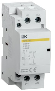MKK11-40-11 КМ40-11M Модульный контактор 40A катушка 220В AC 1НО+1НЗ (уп. 6шт) IEK MKK11-40-11