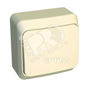 BA10-004K ЭТЮД Одноклавишный переключатель бежевый  Schneider Electric BA10-004K