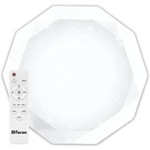 41471 AL5200 DIAMOND 70W, Max. 5300Lm, 3000К-6000K, IP20 Светильник светодиодный с пультом (уп.6шт.) FERON (Китай) 41471