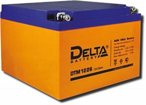 DTM1226 Аккумулятор 12В/26 А/ч DELTA (Китай) DTM1226