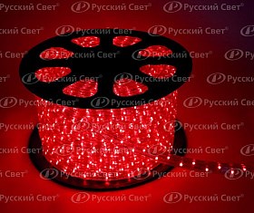 KOC-DL-2W13-R красный Дюралайт постоянного свечения 2W 220В 1.6Вт/м d13мм IP44 (бухта 100м.) Космос KOC-DL-2W13-R