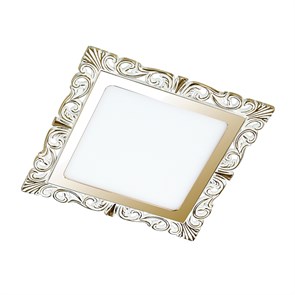 357278 NT16 315 белый/золото Встраиваемый светодиодный светильник IP20 45LED 9W 220-240V Peili 357278 NT16 315