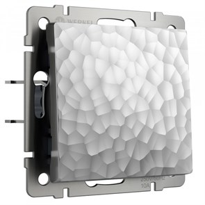 W1210006 Hammer Выключатель одноклавишный, серебряный (уп.10шт.) Werkel™ a052078-1