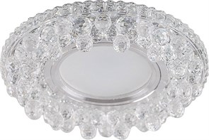 32654 CD941 с драйвером в комплекте 15LED*2835 SMD 4000K, MR16 50W G5.3, прозрачный Светильник встраиваемый (уп.10/50шт.) FERON (Китай) 32654