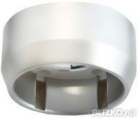 Ecola GX40 светильник накладной серебро 30*75 FS40FLECD