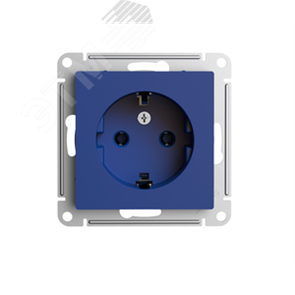 ATN001143 AtlasDesign Механизм розетки 1 гнездо с заземлением, аквамарин (уп.5шт.) Systeme Electric (Россия) ATN001143