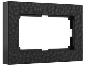 W0082408 Hammer Рамка для двойной розетки черная (уп.10шт.) Werkel™ a052535-1