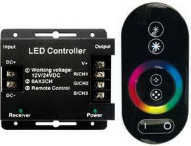 RFC18AESB Ecola LED strip RGB RF controller 18A 216W 12V (432W 24V) с радиопультом упр. (уп.20шт.) RFC18AESB