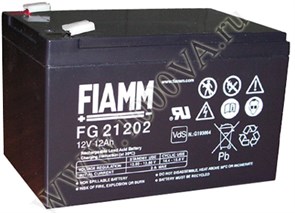 FG21202 Аккумулятор 12В/12А/ч Серия FG - аккумуляторные батареи сроком службы не менее 5 лет FIAMM FG21202
