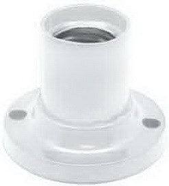 AB7SLWEAY Ecola base Патрон накладной прямой E14 белый (уп.20шт.) AB7SLWEAY