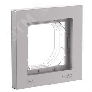 ATN440301 AtlasDesign Aqua Рамка 1 пост IP44, алюминий Systeme Electric ATN440301