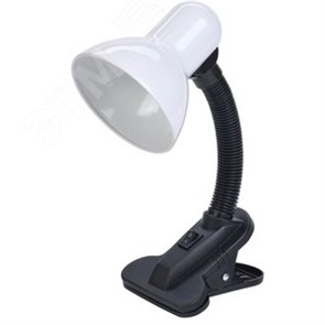 LNNL1-1001-2-VV-40-K01 (KD-320 C01) белый Светильник настольный с прищепкой, 60W Е27 230V IEK® LNNL1-1001-2-VV-40-K01
